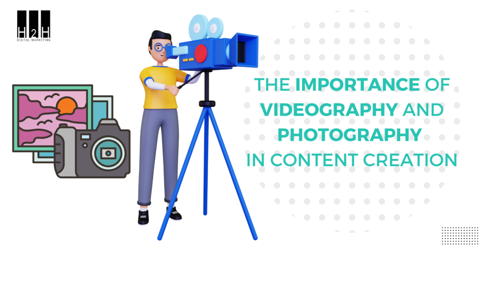 The importance of videography and photography in content creation - H2H Digital Marketing
